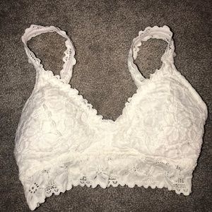 White lace bra